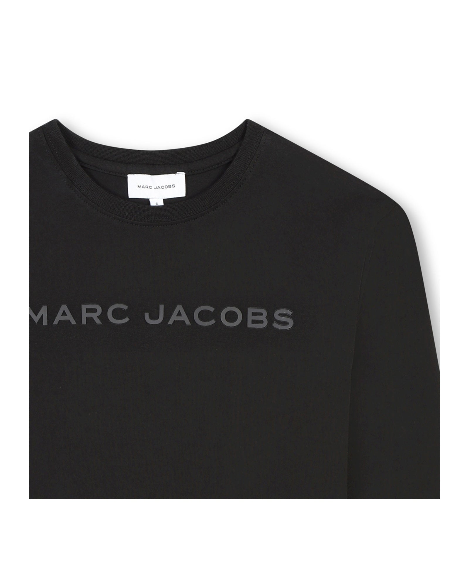 Long-sleeved T-shirt with cotton illustrations - Black