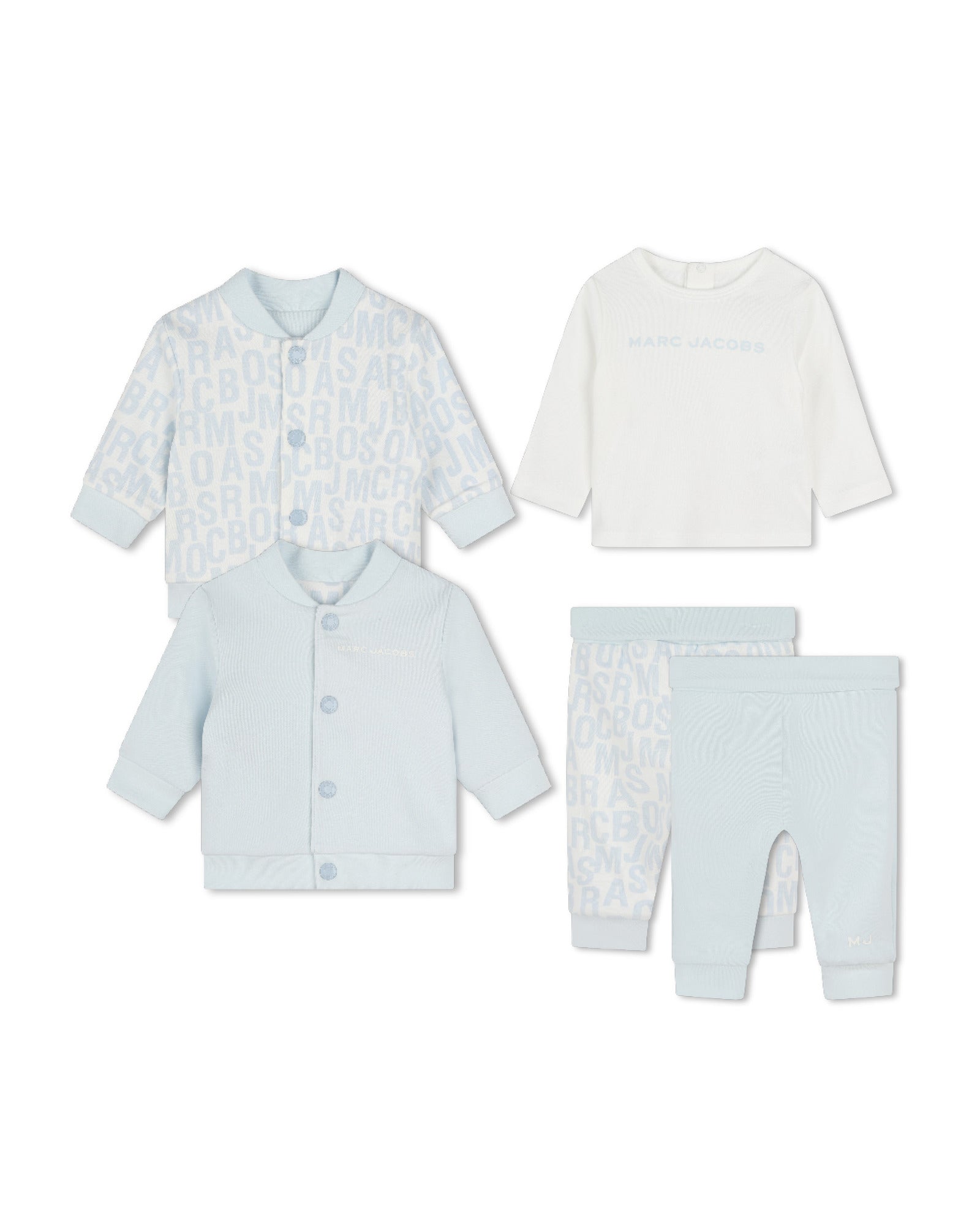 Ensemble en interlock de coton - Bleu Glacier