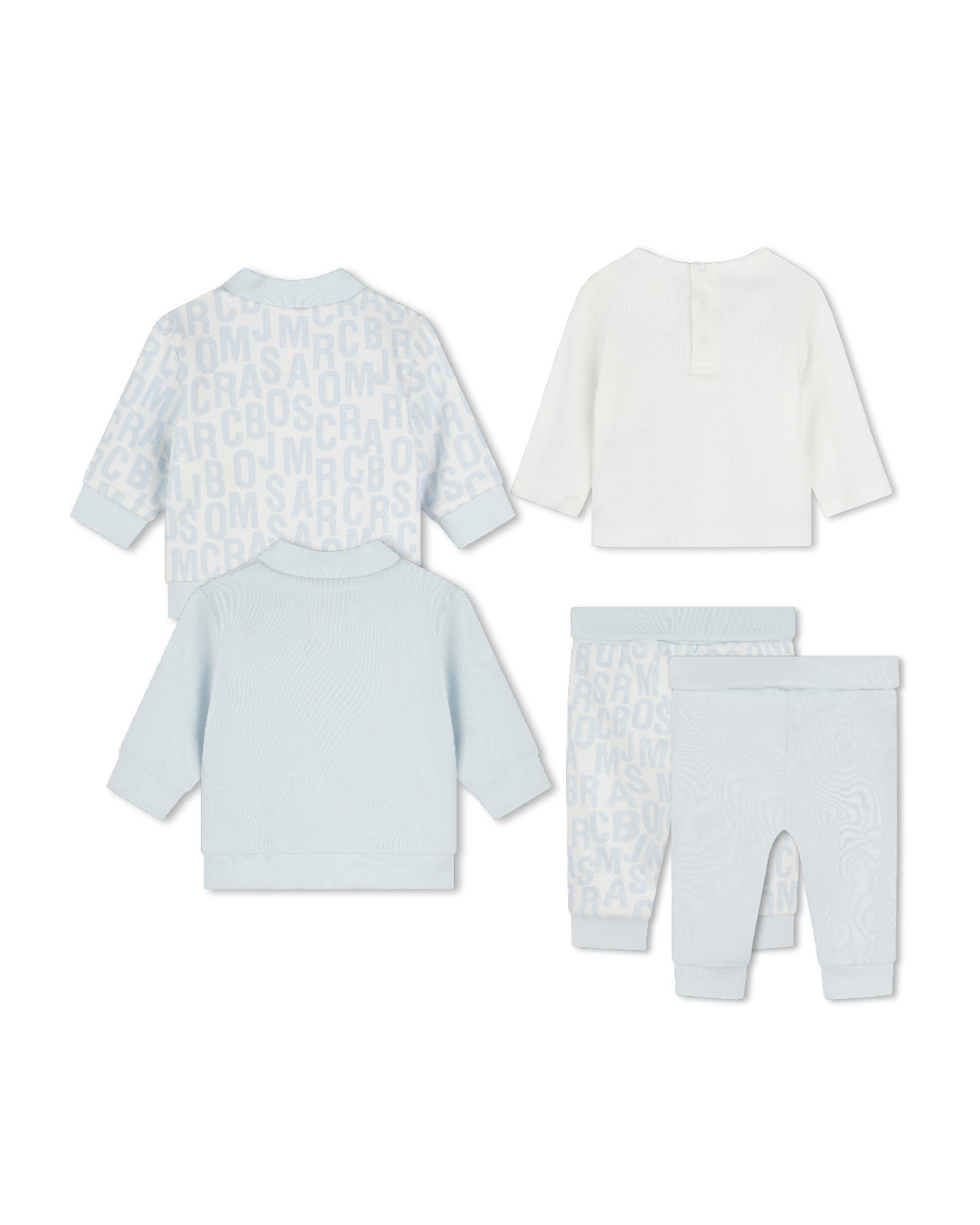 Ensemble en interlock de coton - Bleu Glacier