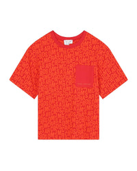 T-shirt à manches courtes en coton - Coquelicot