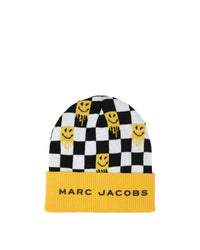 Bonnet jacquard Damier Smiley - Jaune Safran