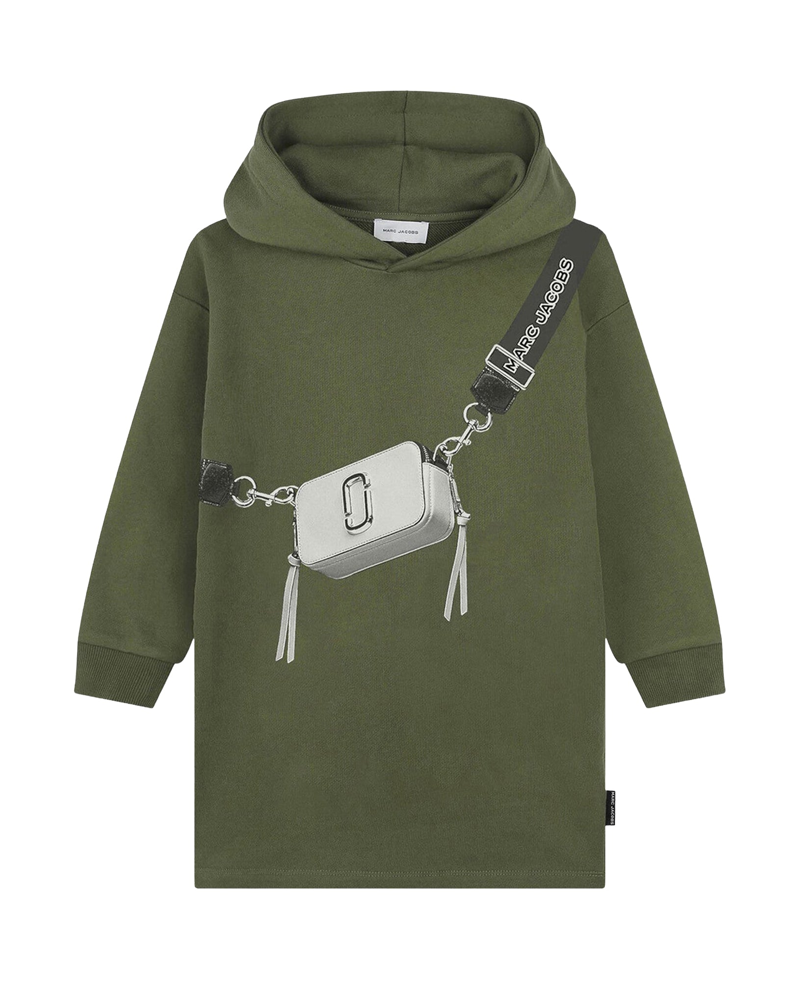 Robe à capuche illustration Snapshot en coton - Winter Moss