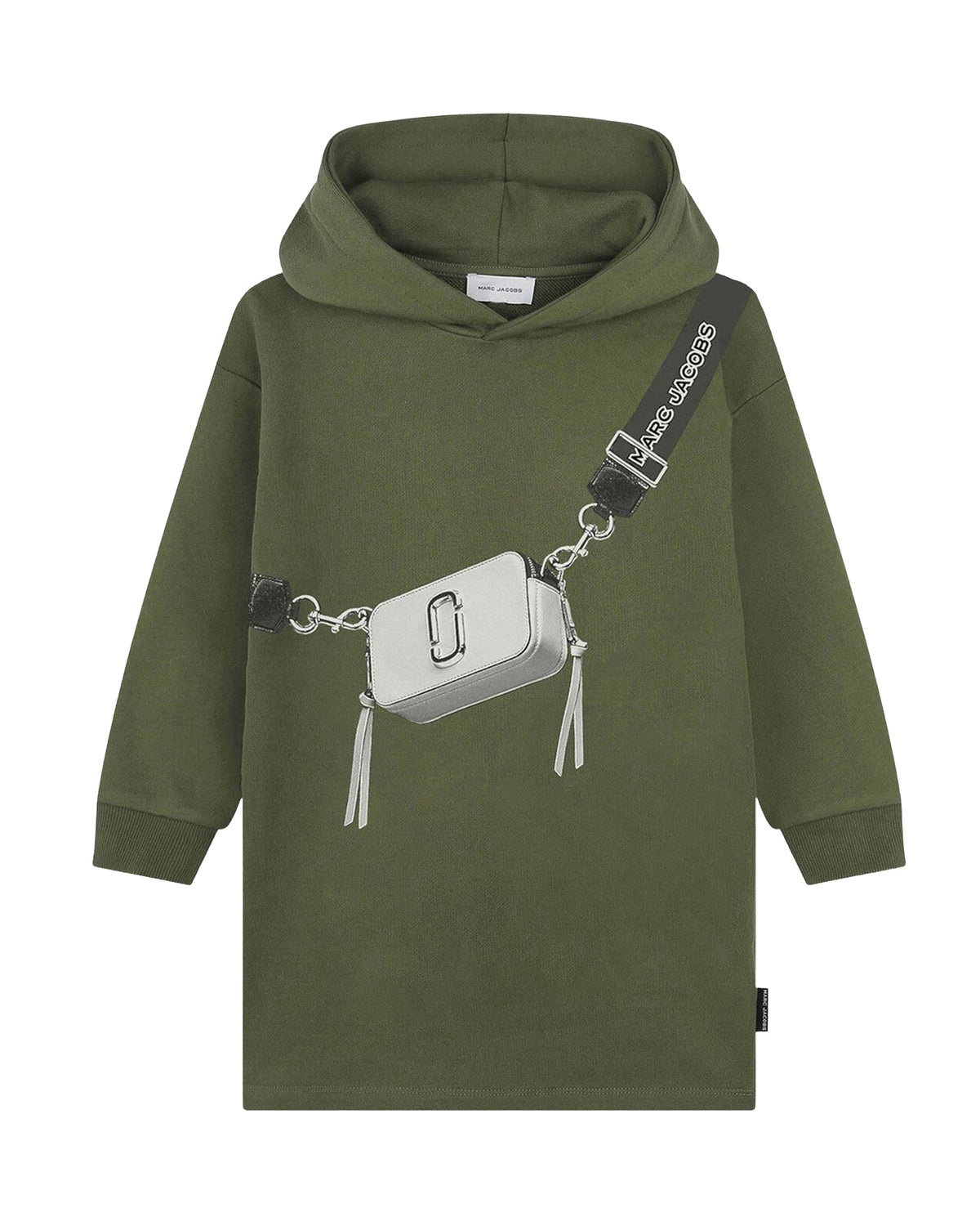 Robe à capuche illustration Snapshot en coton - Winter Moss