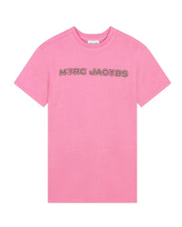 Robe illustration fantaisie en coton - Dark Pink