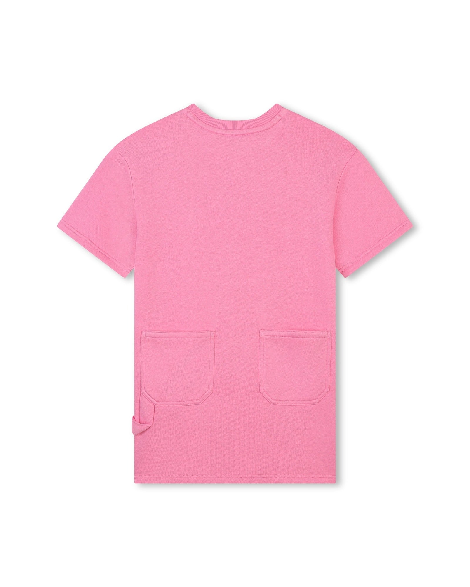 Robe illustration fantaisie en coton - Dark Pink