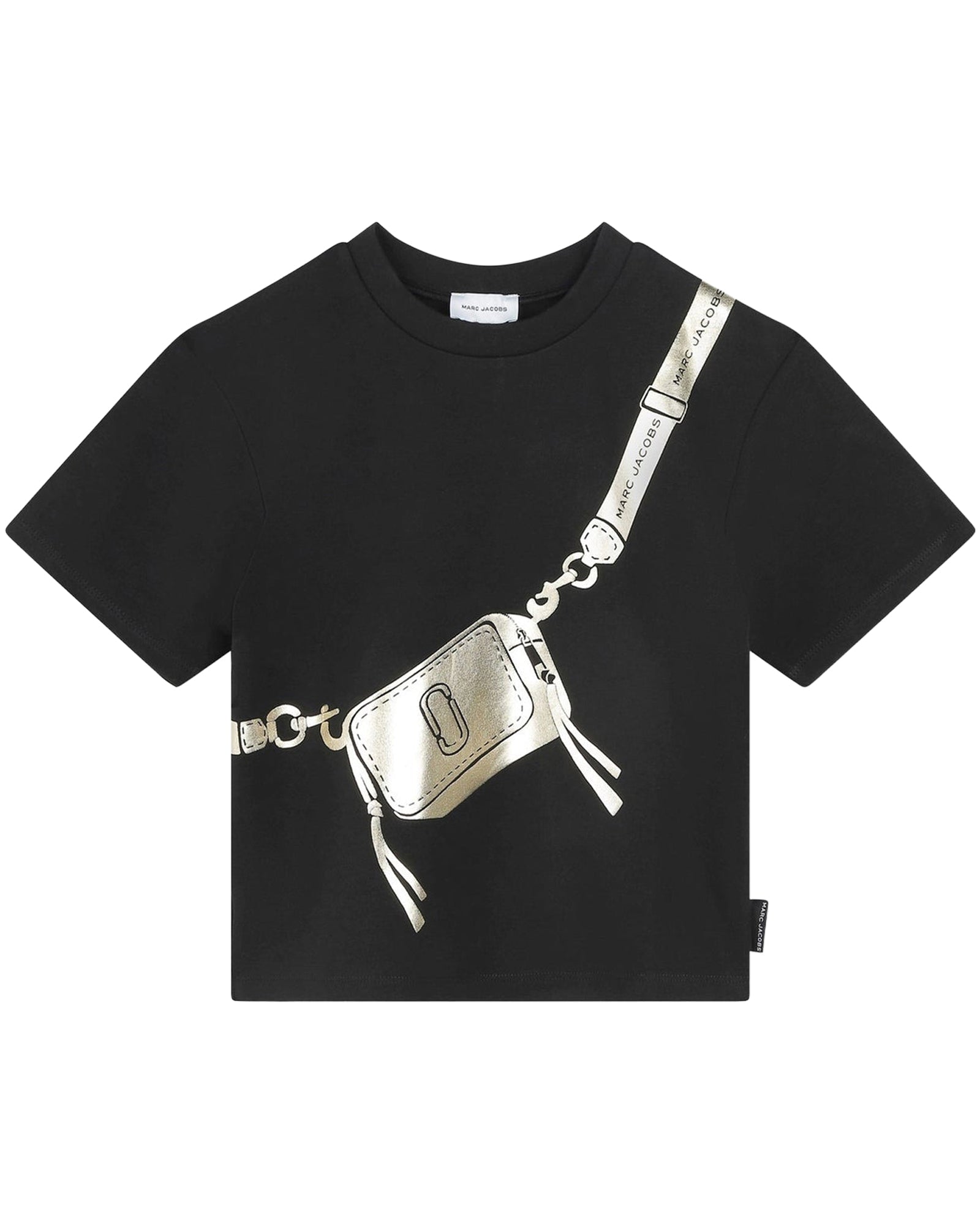 T-shirt à manches courtes à illustrations en coton - Black