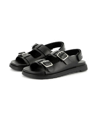 Leather sandals - Black
