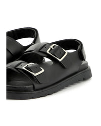 Leather sandals - Black