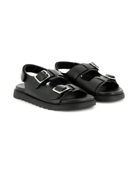 Leather sandals - Black