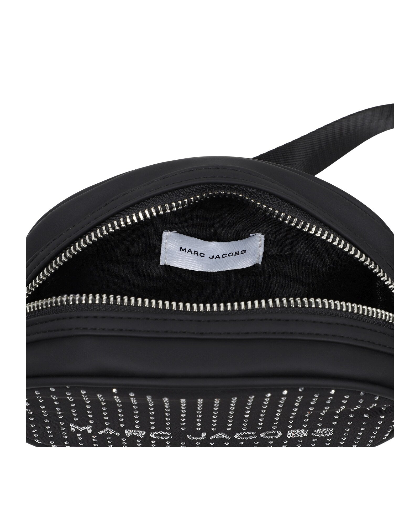 Sac à main en sergé avec strass - Black