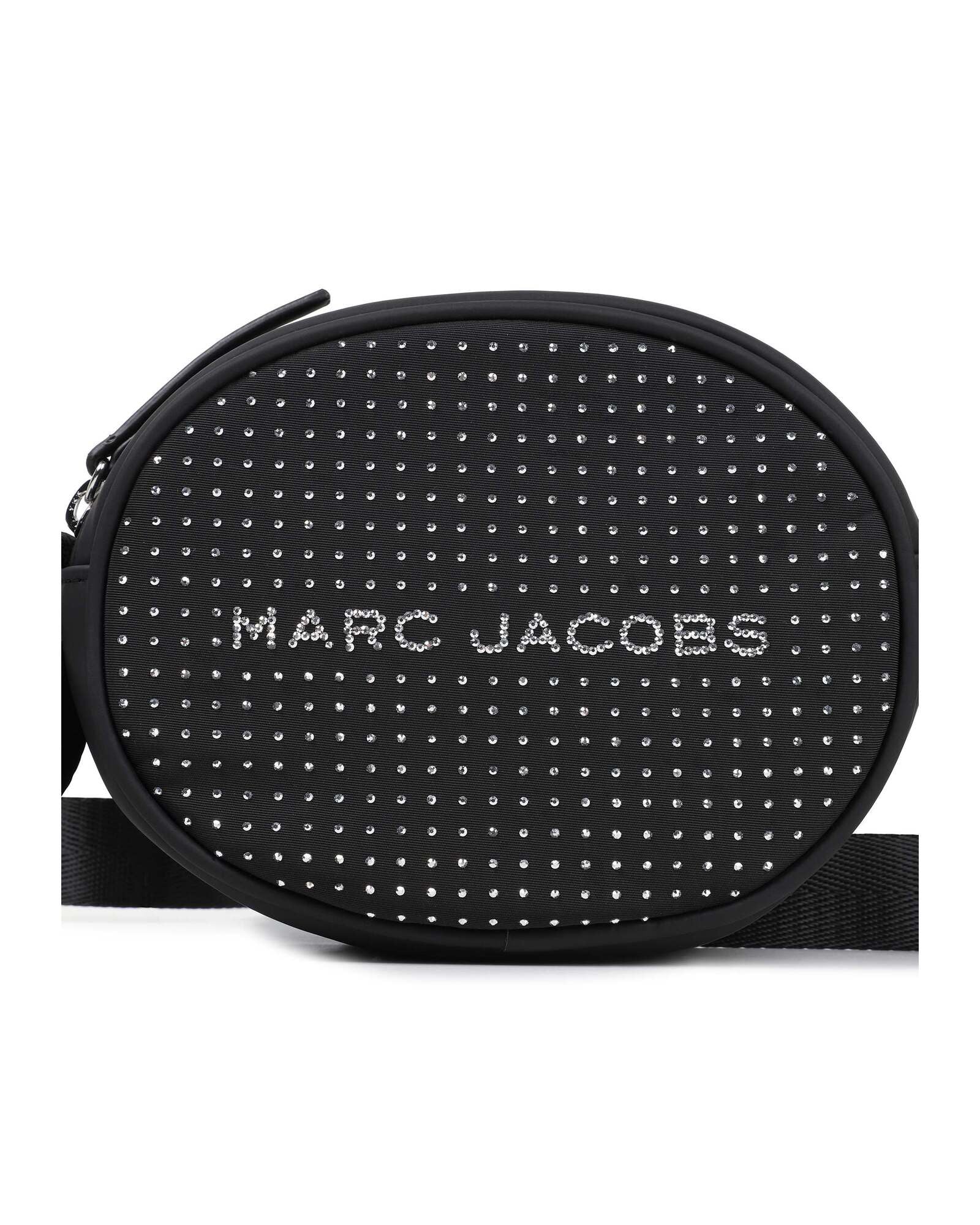 Sac à main en sergé avec strass - Black