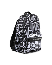 Sac à dos avec monogramme imprimé - Noir Blanc