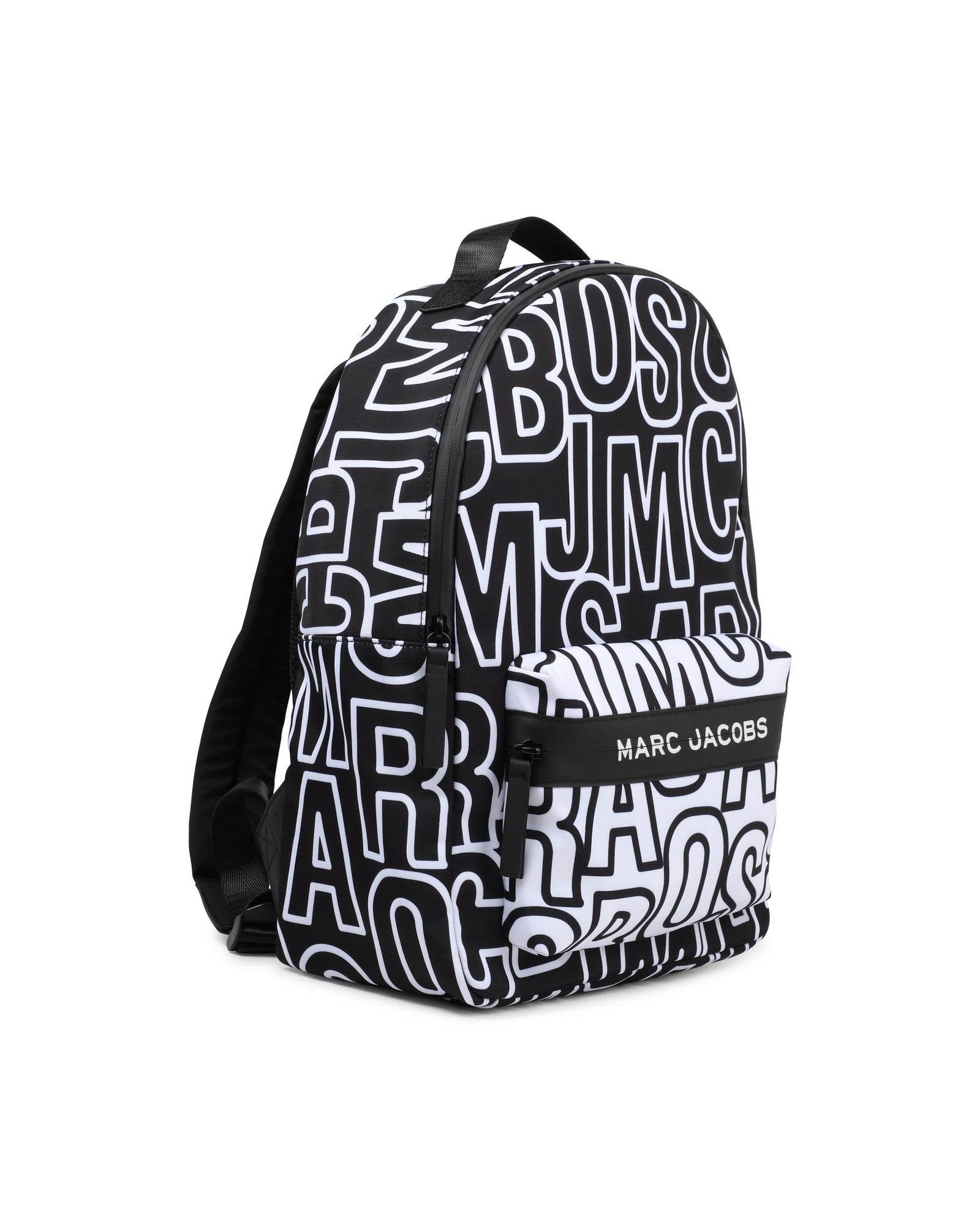 Sac à dos avec monogramme imprimé - Noir Blanc