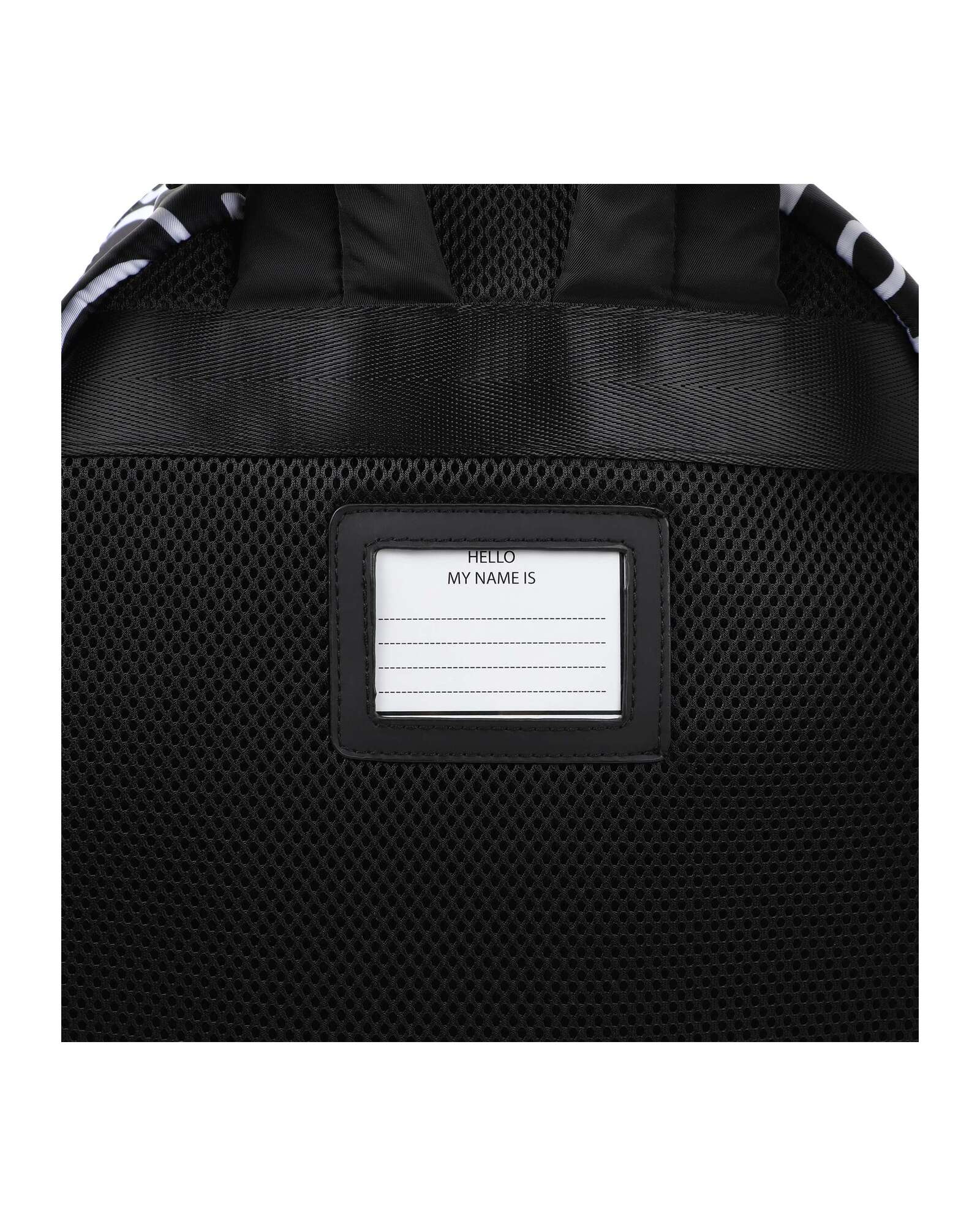 Sac à dos avec monogramme imprimé - Noir Blanc