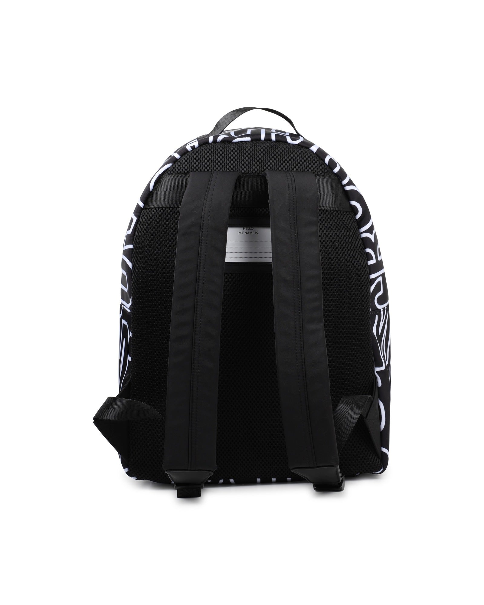 Sac à dos avec monogramme imprimé - Noir Blanc