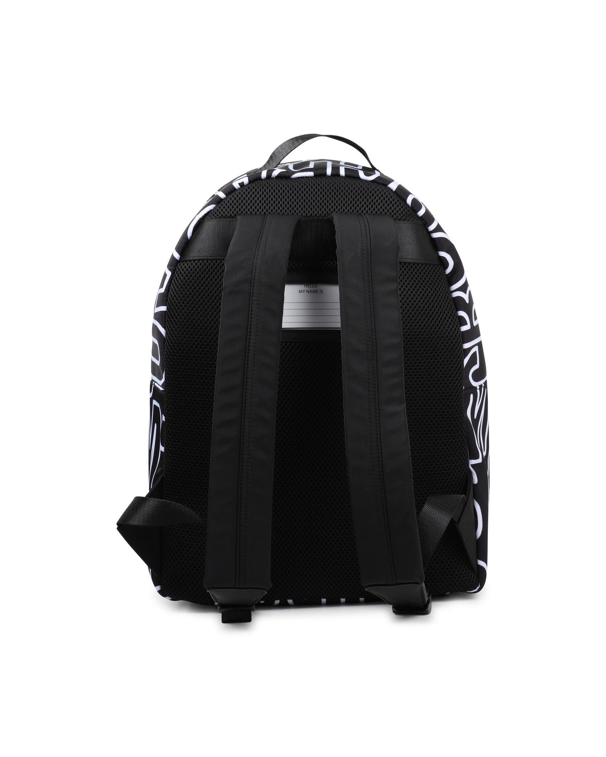 Sac à dos avec monogramme imprimé - Noir Blanc