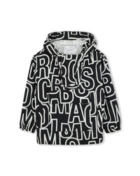 Coupe-vent à capuche en imprimé - Black