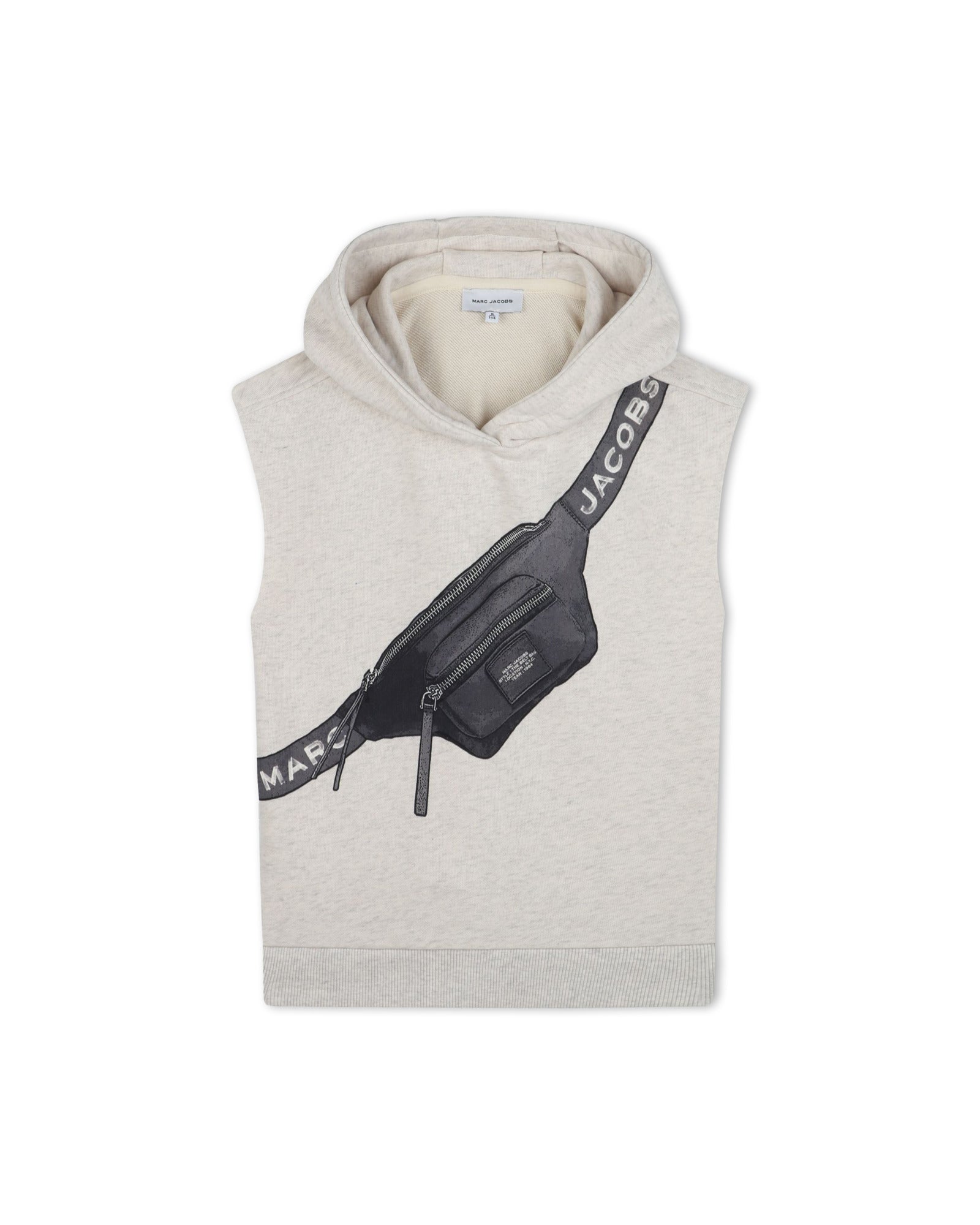 Sleeveless hooded sweatshirt - Heather Grey