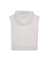 Sleeveless hooded sweatshirt - Heather Grey