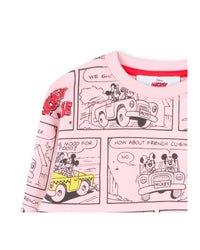 Sweatshirt court en molleton - Rosee