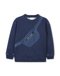 Sweatshirt en molleton - Denim Blue