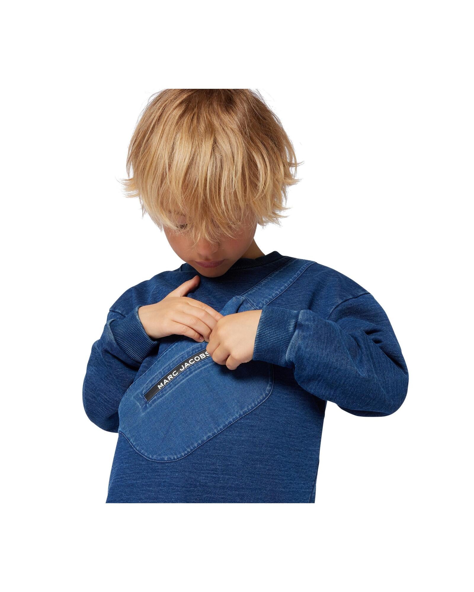 Sweatshirt en molleton - Denim Blue