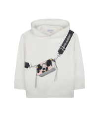 Cotton logo sweatshirt – Ivory Past