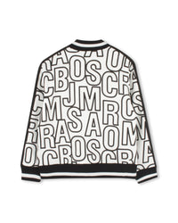 Monogrammed cardigan - Black