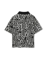 Monogrammed polo shirt - Black