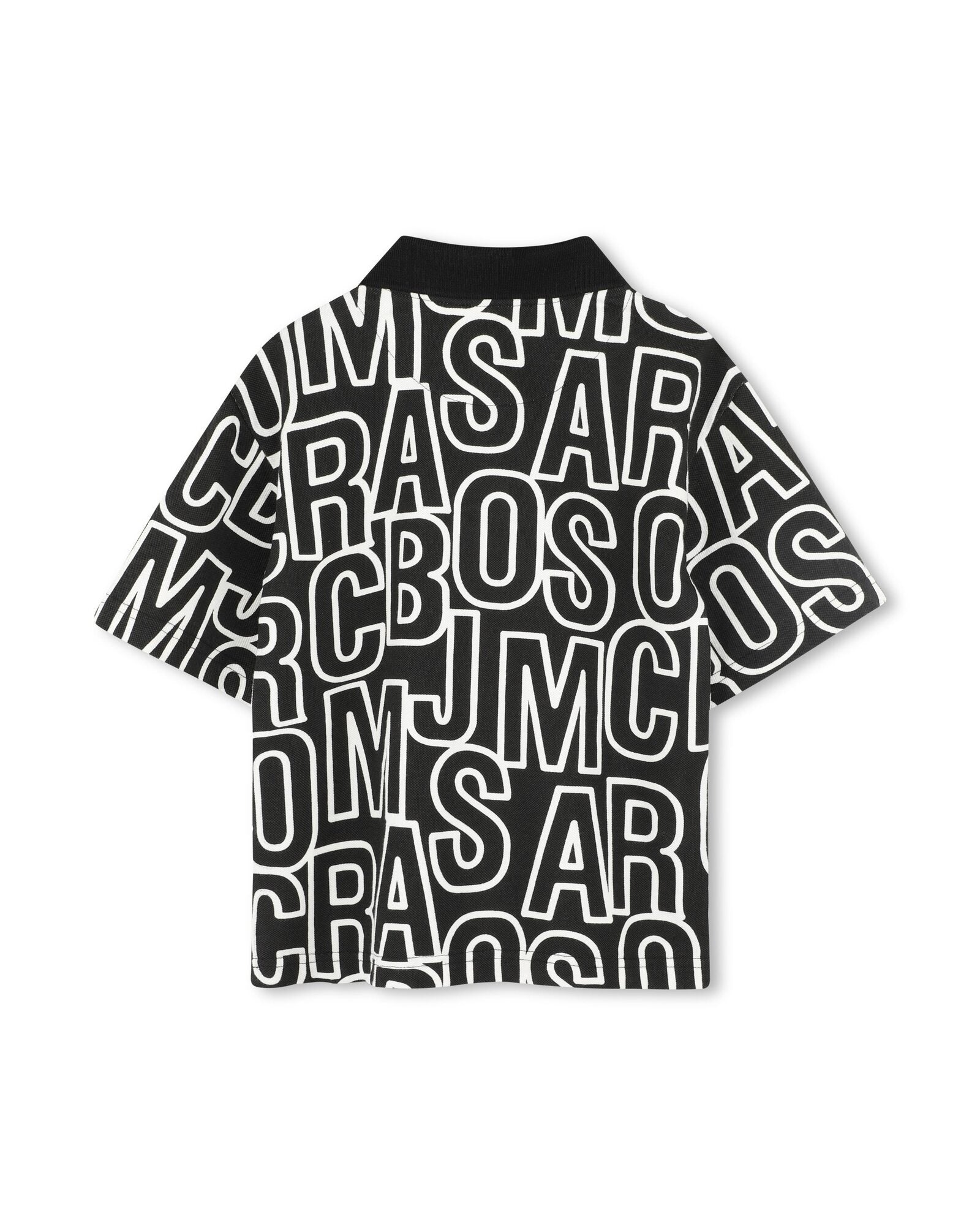 Monogrammed polo shirt - Black