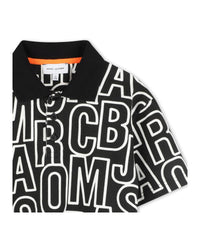 Monogrammed polo shirt - Black