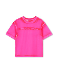 T-shirt avec broderie en coton - Malabar Fluo