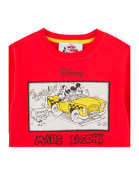 T-shirt avec illustration - Rouge Orange