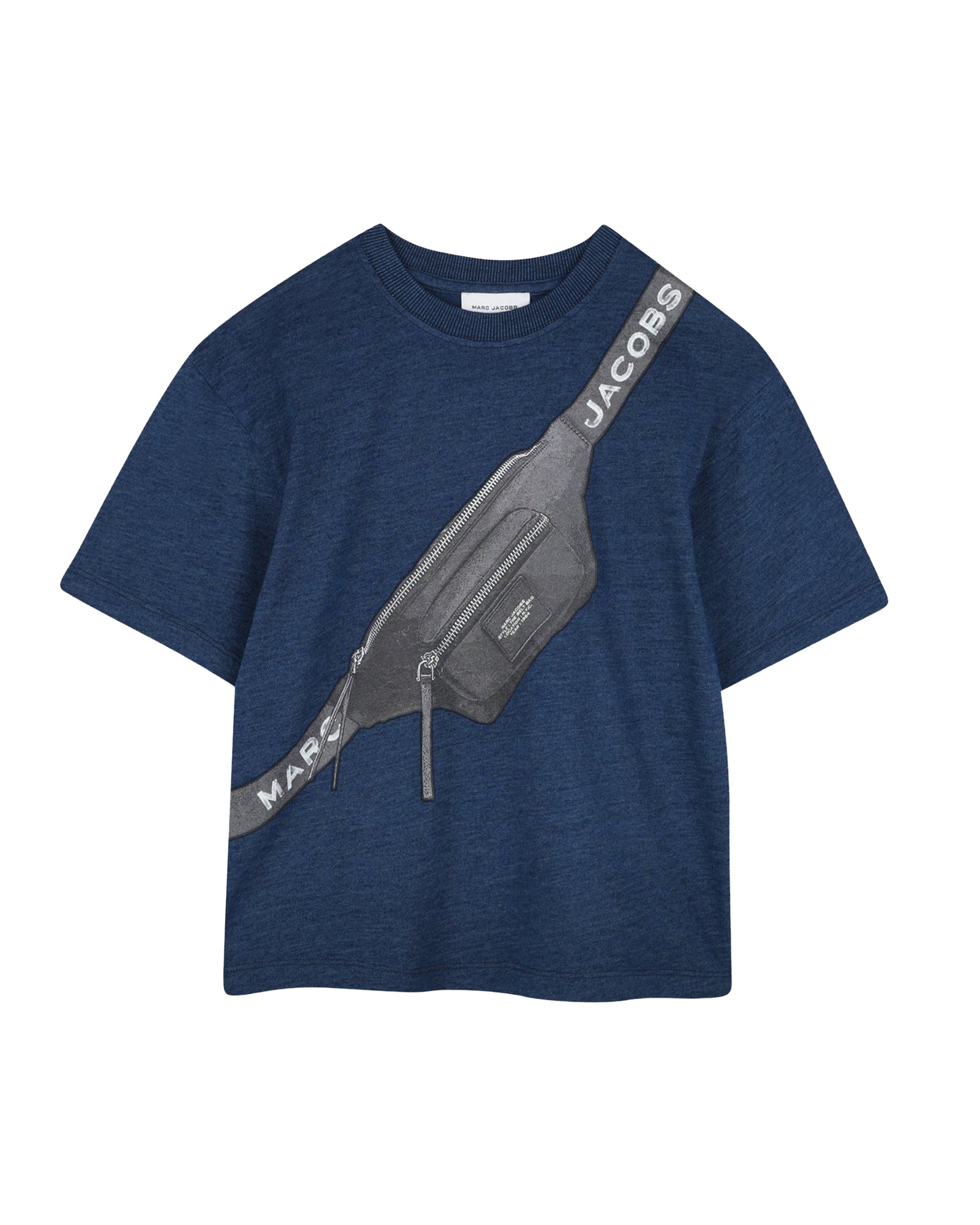 T-shirt avec illustration en coton - Denim Blue