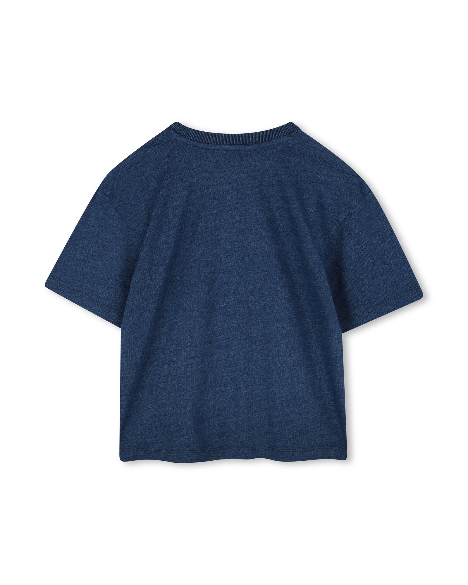 T-shirt with cotton illustration - Denim Blue