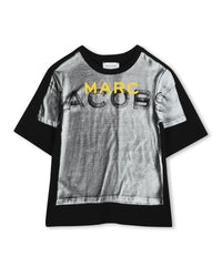 T-shirt à illustration trompe l'œil - Black