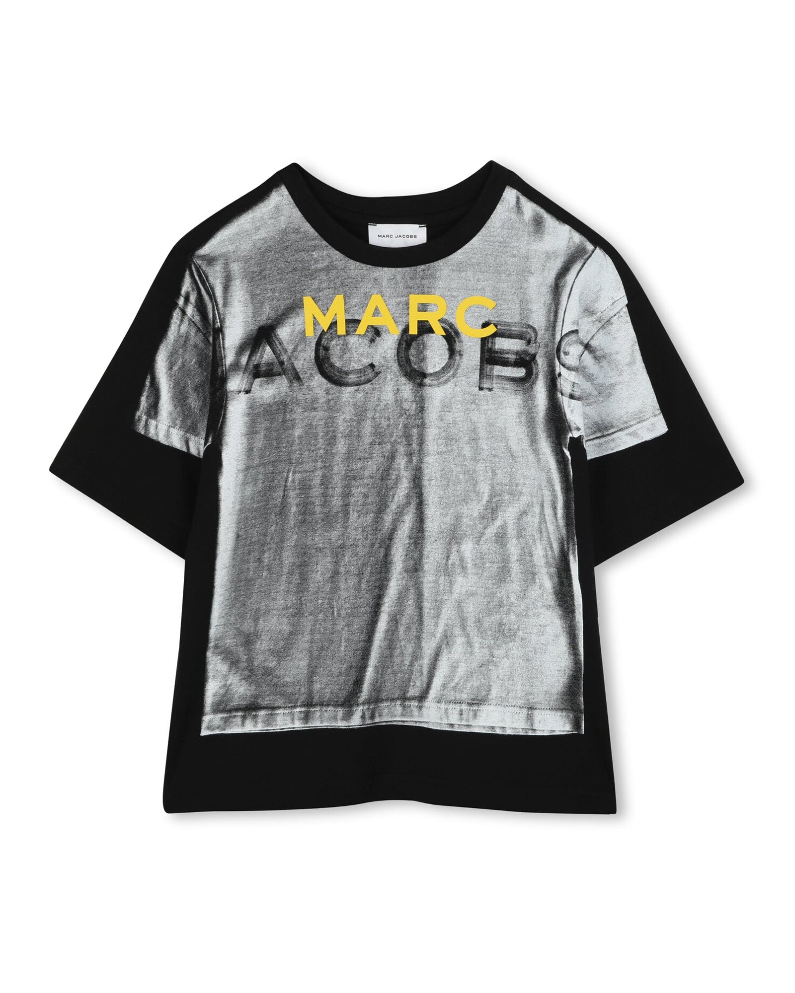 T-shirt à illustration trompe l'œil - Black