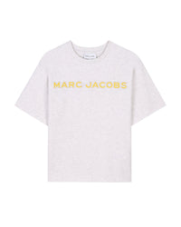 T-shirt with monogrammed cotton print - Grisalde Chiné