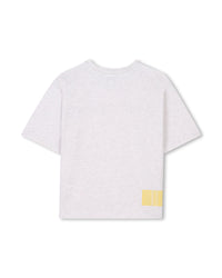 T-shirt with monogrammed cotton print - Grisalde Chiné