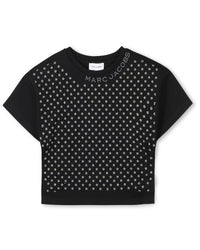 Daisy rhinestone top - Black