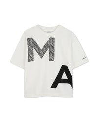 T-shirt avec monogramme imprimé - Ivoire Pastel