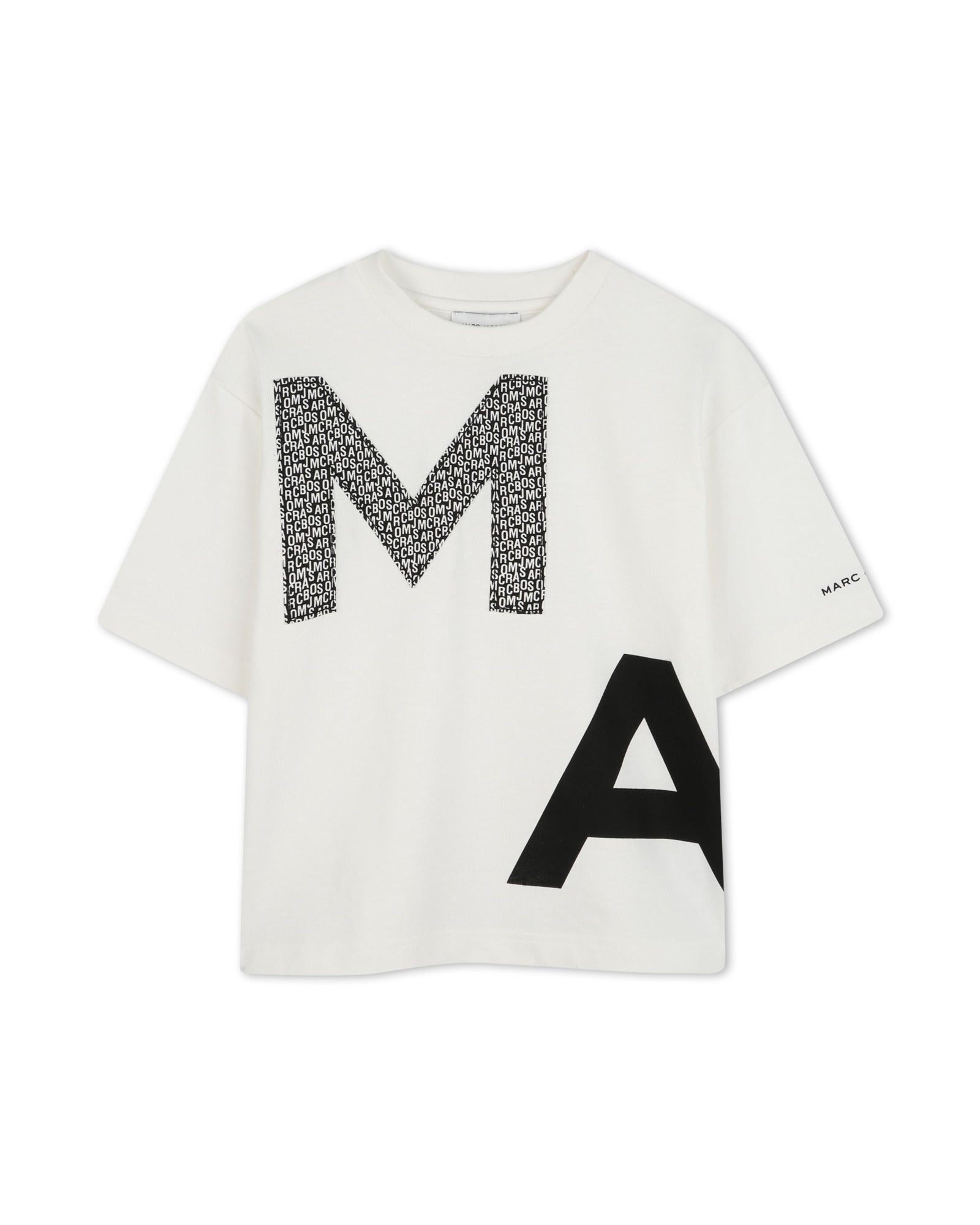 T-shirt avec monogramme imprimé - Ivoire Pastel