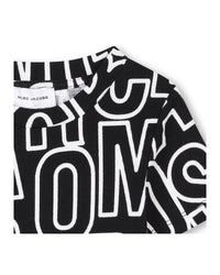 T-shirt court avec monogramme imprimé - Black