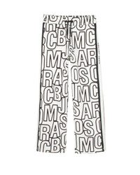 Pantalon de survêtement à imprimé monogramme en coton - Black