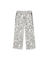 Pantalon de survêtement à imprimé monogramme en coton - Black