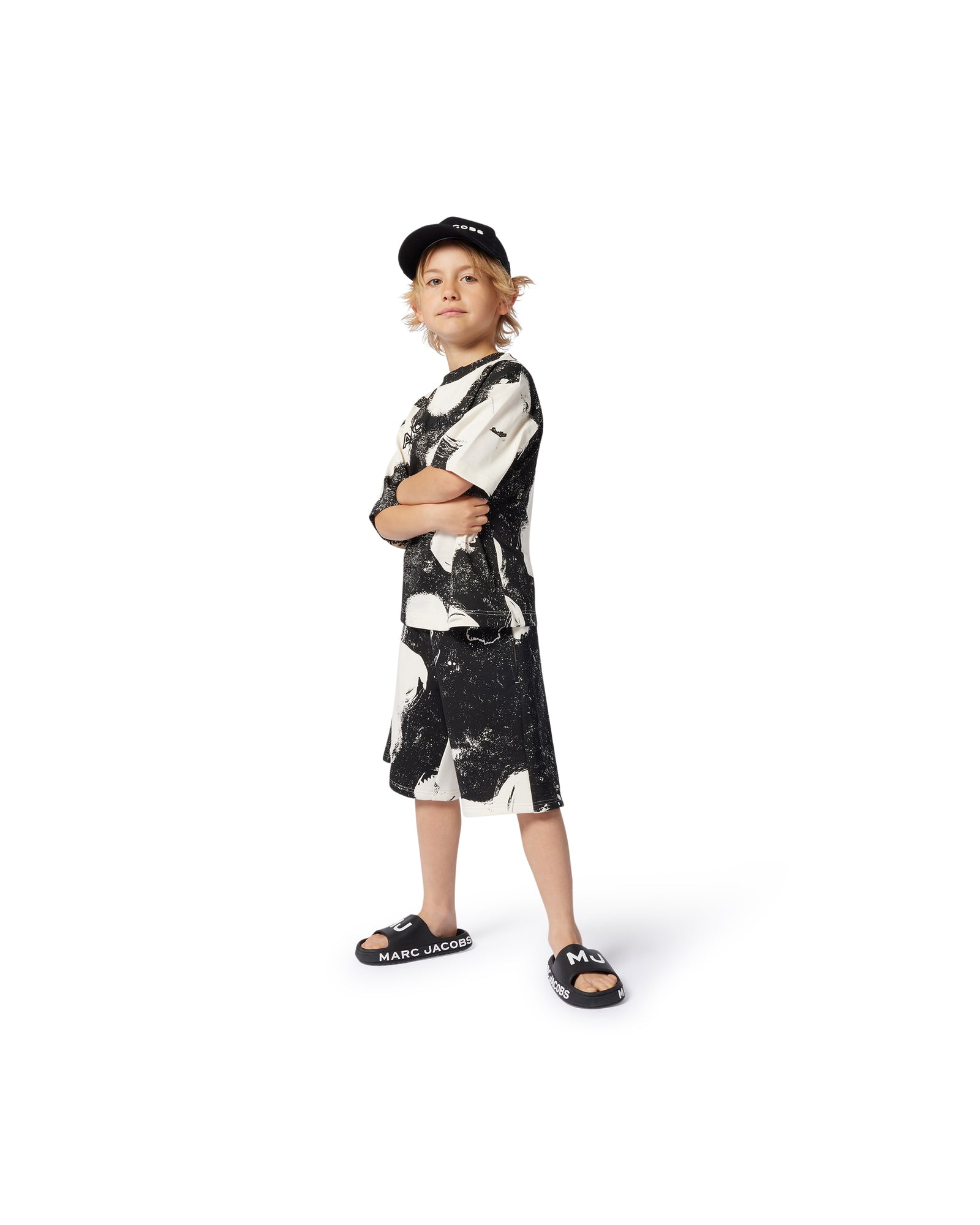 Fleece Bermuda shorts - Chalk