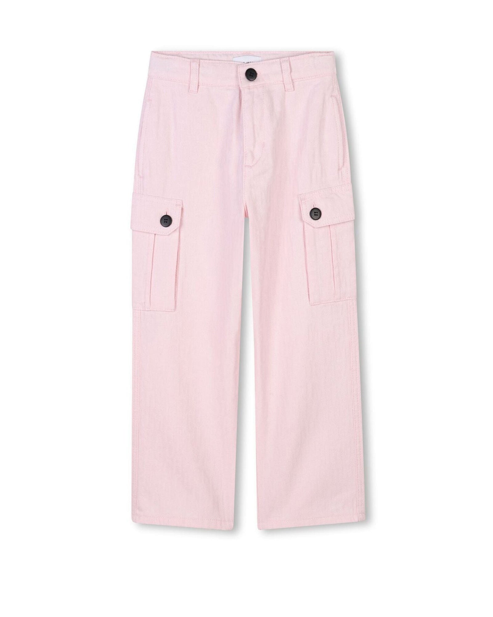 Pantalon multipoches en sergé - Rosee