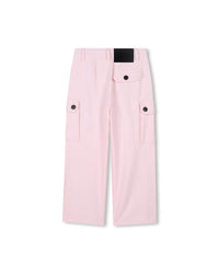 Pantalon multipoches en sergé - Rosee