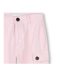 Pantalon multipoches en sergé - Rosee