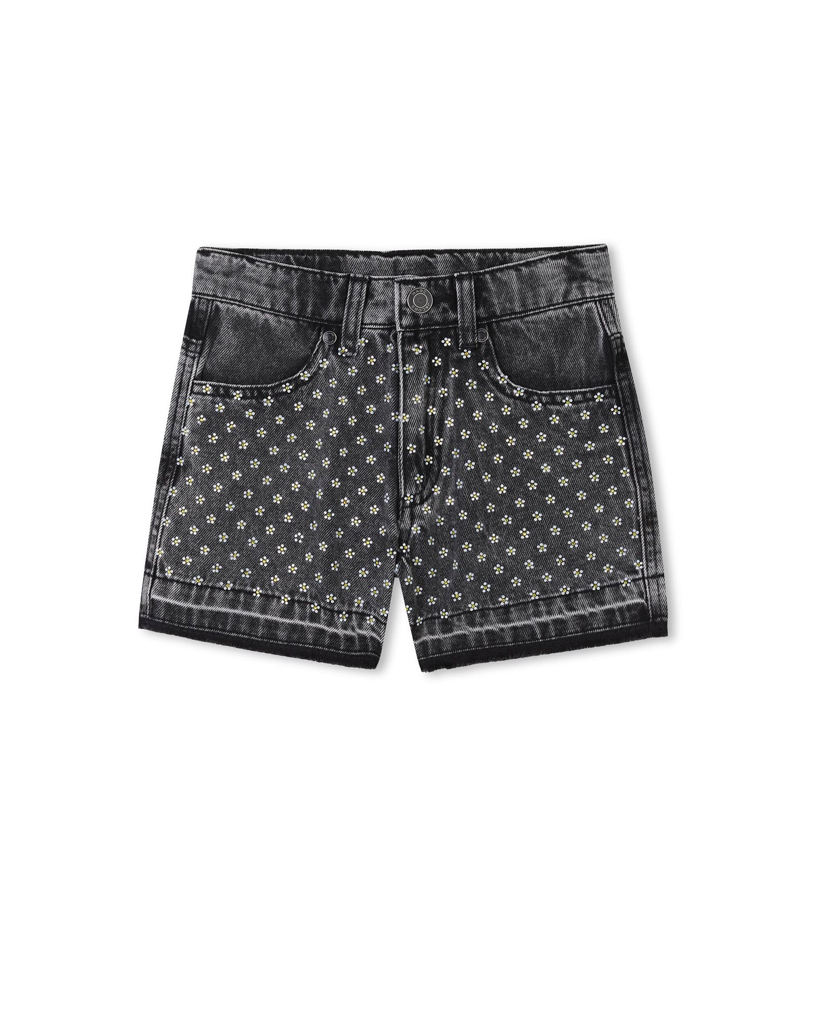 Short en denim - Black